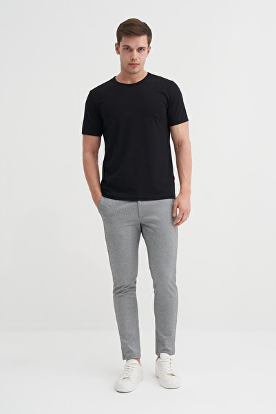 Cazador Πλεκτό μπλουζάκι Crew Neck Slim Fit Plain Lycra