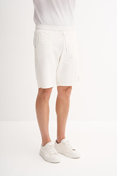 Cazador Slim Fit Knitted Bermuda Suede Shorts