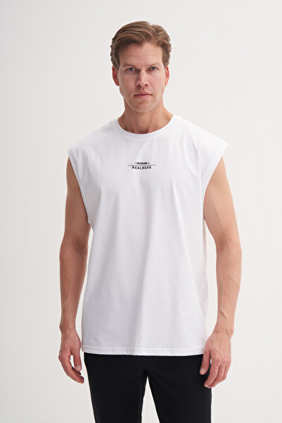 Cazador Relax Fit Sleeveless Cotton T-Shirt