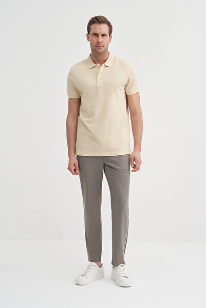 Cazador Polo Yaka Slim Fit Pike Düz Pamuklu Tişört
