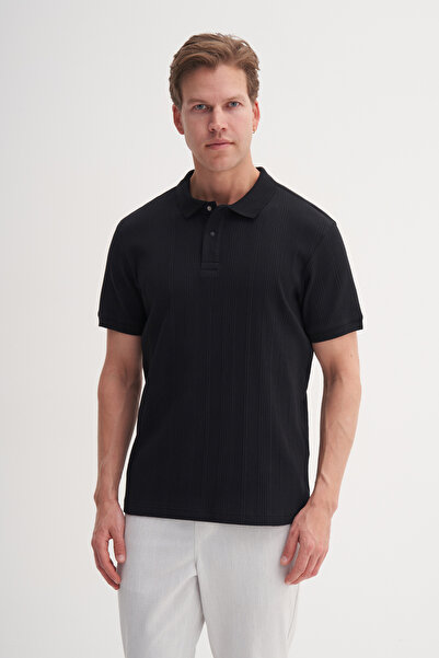 Cazador Μπλουζάκι με λαιμόκοψη Polo Slim Fit Lycra με υφή