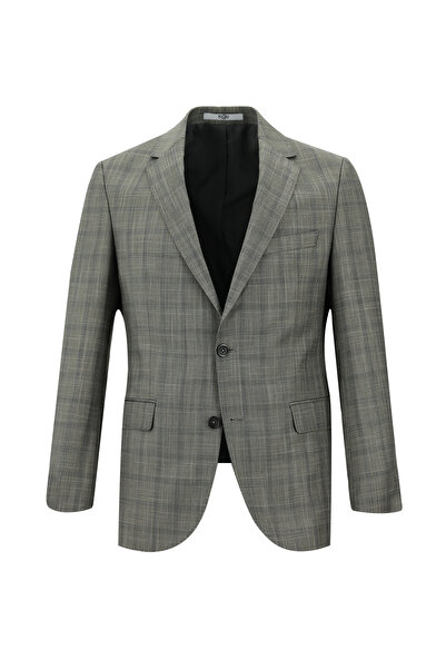 Kiğılı Slim Fit Dar Kesim Ekose Takım Elbise