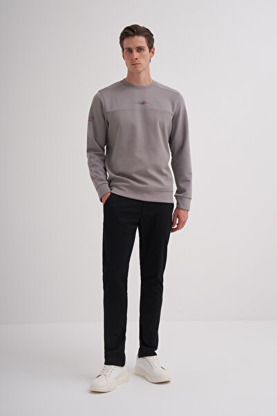 Cazador Світшот з регулярним кроєм, виготовлений з суміші бавовни та еластану, з принтом S-line