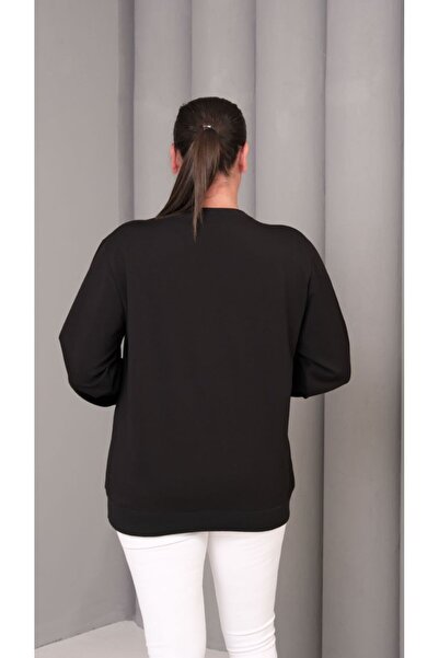 Esina Women's Two Thread Sweatshirt with Floral Detail