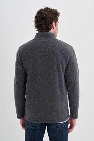 Cazador Half Turtleneck Thick Fleece Regular Fit Sweatshirt