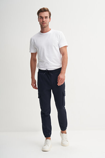 Cazador Slim Fit Pamuk Karışımlı 3 İplik Kargo Cepli Eşofman Altı