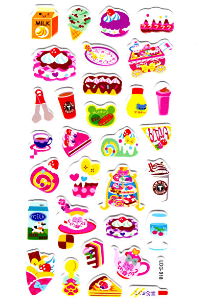 Limmy 17x9 cm Sveska sa nalepnicama za kolače - Reljefna planerska nalepnica ...