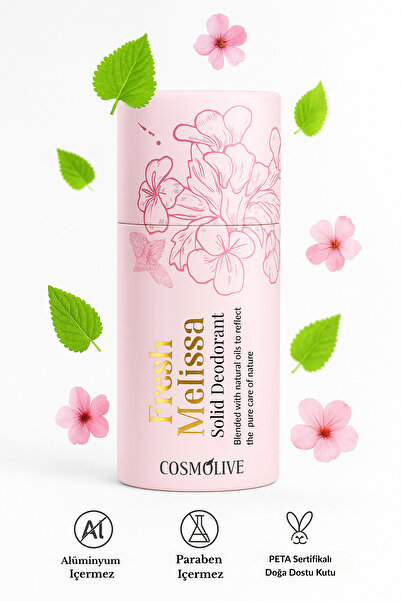 Cosmolive Doğal Roll On | Koltuk Altı Rolon Deodorant | Organik | Kokusuz | Fresh Melisa | 80 gr