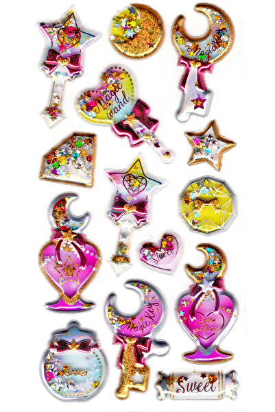 Limmy 17x9 سم - ملصق مخطط الصولجان السحري (رقم 814) - دفتر ملاحظات منقوش