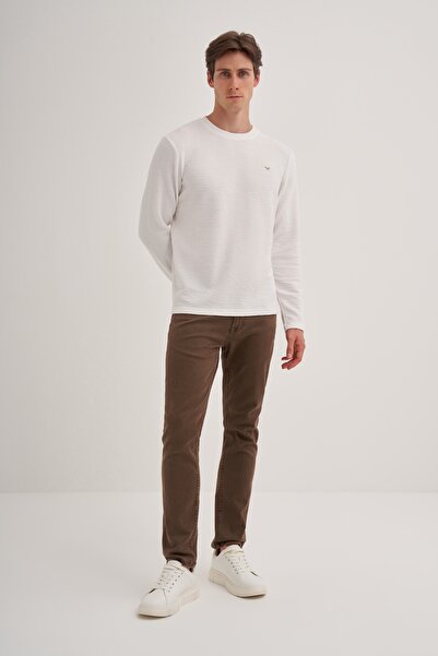 Cazador Φούτερ εφαρμοστό από βαμβακερό μείγμα με σχέδιο ζακάρ