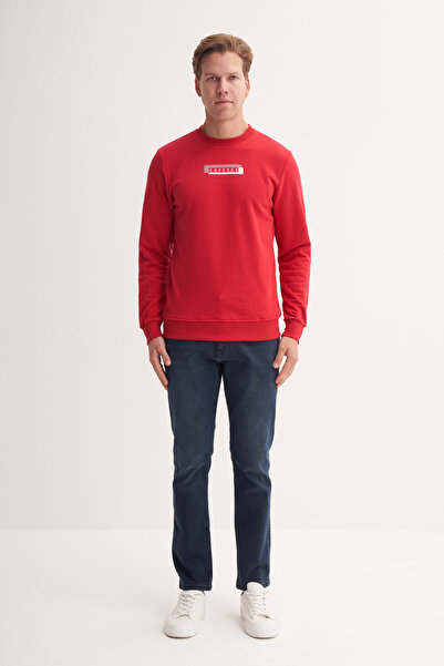 Cazador Cotton Blend Seasonal 3 Thread Slim Fit Sweatshirt