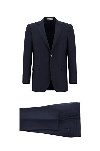 Kiğılı 6 Drop Regular Fit Costum în carouri cu croială standard