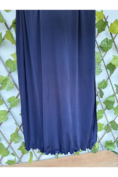 Blotch شال جيرسي ساندي من الليكرا الفاخرة باللون الأزرق الداكن