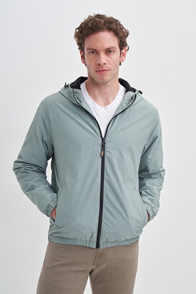 Cazador Basic Crinkle Fabric Spring Regular Fit Coat