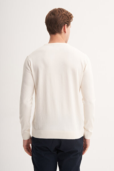 Cazador Πουλόβερ Basic εφαρμοστό Soft Touch με λαιμόκοψη