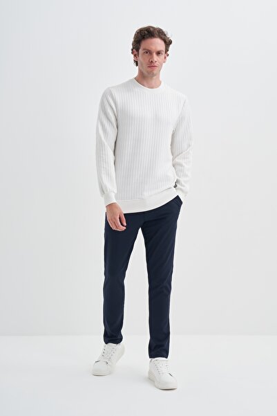 Cazador Slim Fit Cotton Blend Ribbed Sweatshirt