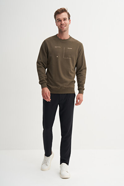 Cazador Hanorac slim fit din amestec de bumbac cu 3 fire, fără tăvăslituri, d...