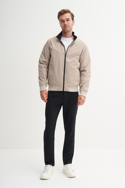 Cazador Gofre Dokulu Polyester Premium Regular Fit Baharlık Mont