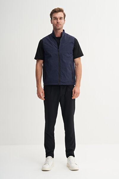 Cazador Regular Fit Baharlık Crinkle Kumaş Yelek