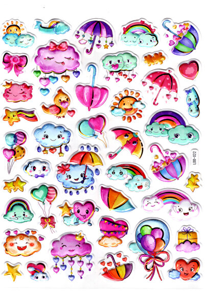 Limmy Autocolant în relief Stiker Notebook Planner Sticker (Ldd022)-24x19cm -...