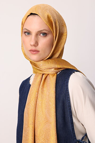 Mooncorn Σάλι Vera Desen Shine Line Βεζόν-Μουστάρδι