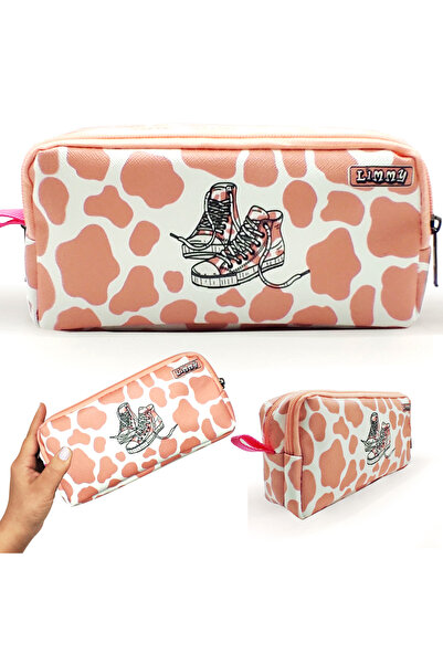 Limmy Trusa de creion vacă Husă de creion din piele vegană Suport pentru stil...