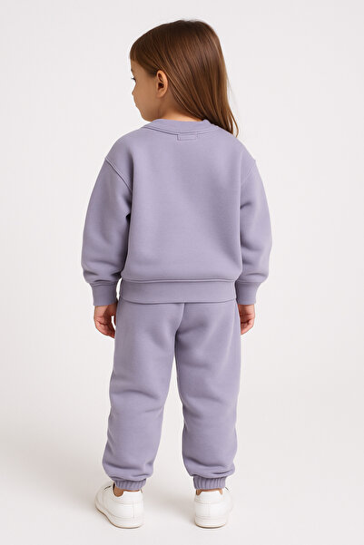 minibambi Girl's Tracksuit Set Crew Neck Laci'El Paris Lilac