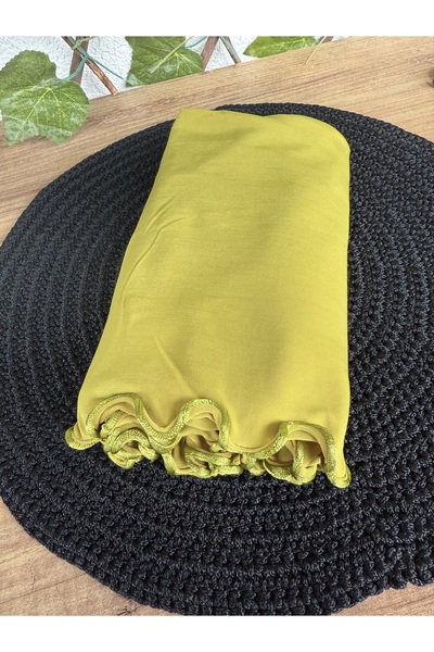 Blotch Premium Lycra Oil Green Color Lycra Sandy Jersey Shawl