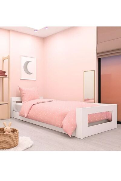 Tuliplife Montessori Karyola Beyaz 90x190 Yatak Uyumlu