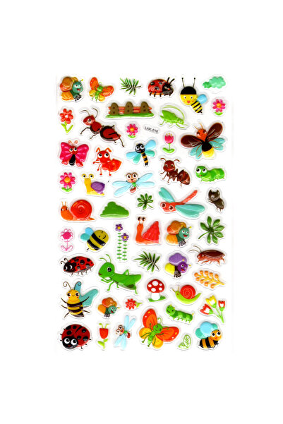 Limmy ملصق دفتر ملاحظات منقوش، ملصق مخطط (lxk-016) - 22X14 سم - حشرة فراشة النمل