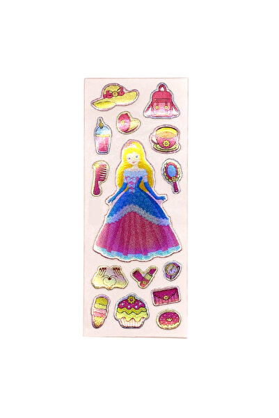 Limmy ملصق دفتر ملاحظات منقوش، ملصق مخطط الأميرة (cb463) 16x7 سم