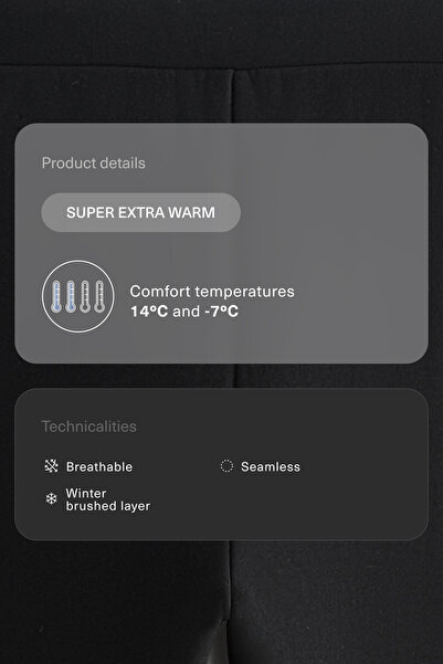 Oysho Super-extra-warm seamless 70cm high-rise ankle-length leggings