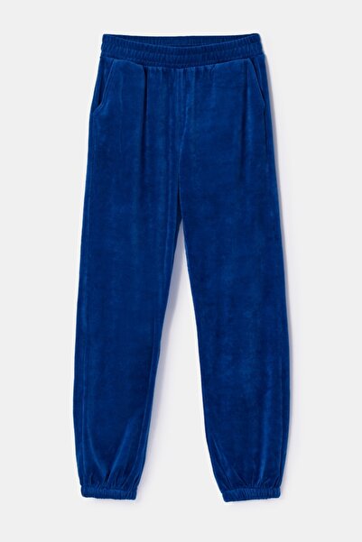 Woody Pijamale de damă din catifea-Bfc - 843-Indigo