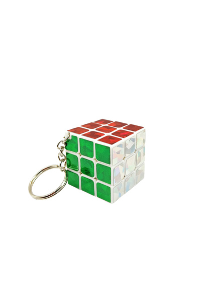 Limmy Metallic Intelligence Cube Mini Keychain (Patience Cube) 3.5x3.5 cm Keychain - 1 Piece