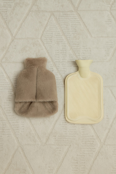 Eq deco Sıcak Su Torbası Peluş Ayak Isıtıcı Kılıfı İle – Yumuşak Kılıf, Çok Amaçlı Isı Terapisi