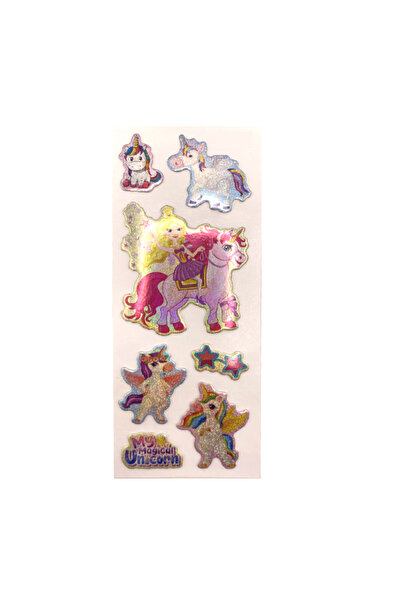 Limmy Autocolant în relief Stiker Notebook, autocolant planificator Unicorn (...