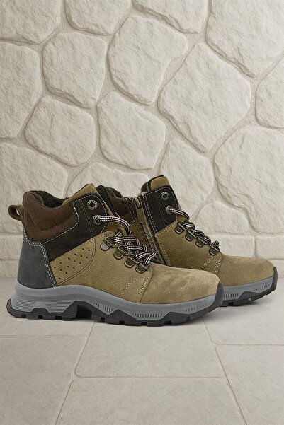 Rakerplus Справжня шкіра пісочного кольору з блискавкою, дитячі черевики для ...