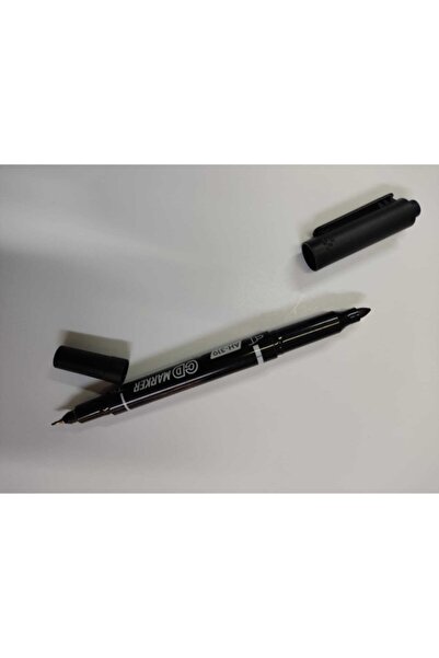 Genel Markalar CD - DVD İki Taraflı Permanent Asetat Kalemi Siyah - M ve S Uçlu