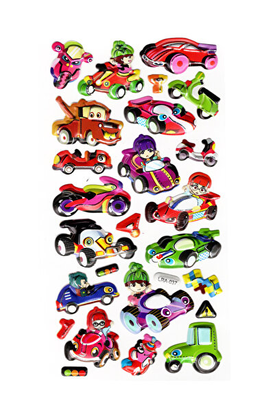 Limmy ملصق دفتر ملاحظات منقوش، ملصق مخطط (limlra-037) - 17X9 سم - السيارات وا...