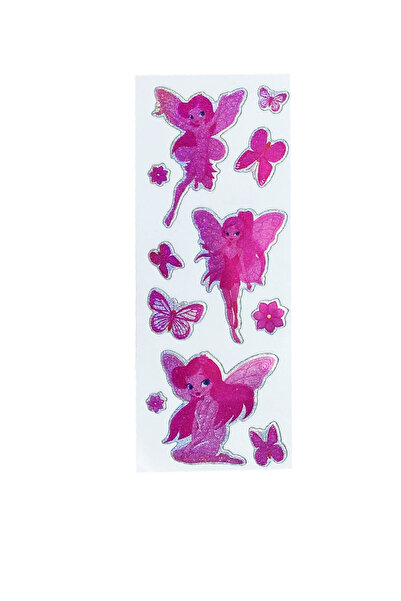 Limmy ملصق دفتر ملاحظات منقوش، ملصق مخطط فتاة خرافية (cb348) 16x7 سم