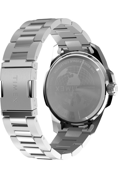 Timex Essex Day and Date 45mm Stainless Steel Bracelet Watch