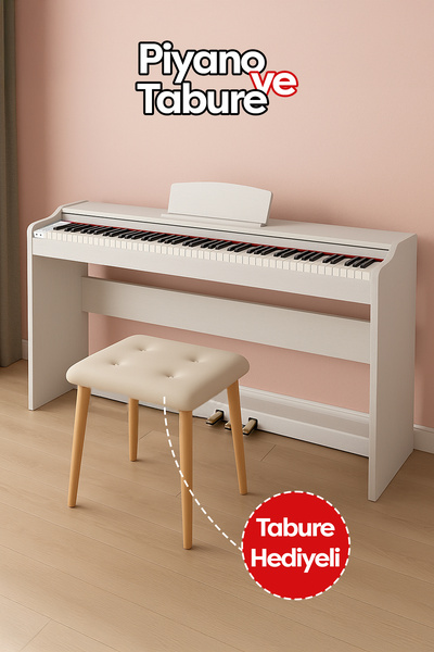 Hendest Bl-8820 Dijital 88 Tuşlu Ahşap Piyano