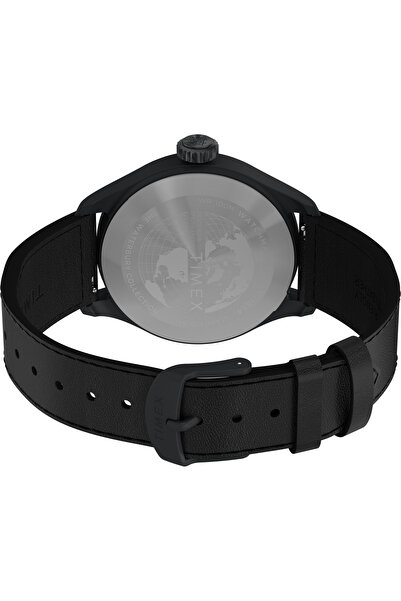 Timex Waterbury Ace 41mm Leather Strap Watch