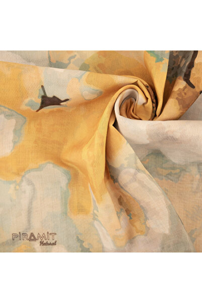 PİRAMİT Natural Patterned Scarf