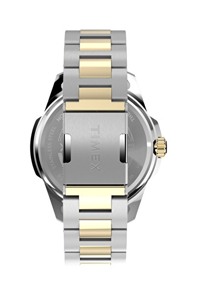 Timex Essex Day and Date 45mm Stainless Steel Bracelet Watch