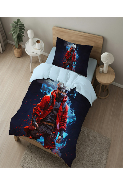 hediyechy husă de pilota cadou narutovs 3D Digital cu imprimeu set de lenjerie de pat pentru o persoană, fără cearșaf