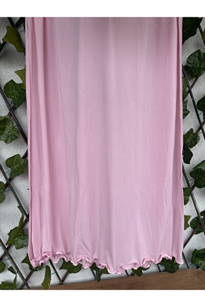 Blotch Premium Lycra Toz Pembe Likralı Sandy Jersey Şal
