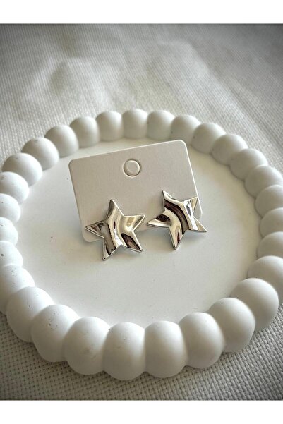 DEMOKAN Kadın Küpe Özel Tasarım Soyut Plaka Yıldız Küpe