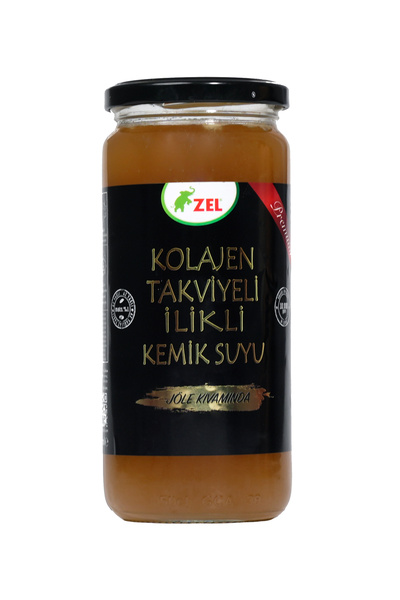Zel Premium Ilikli Kemik Suyu 480 Ml- Kolajen Takviyeli Jöle Kıvamında - 6 Adet