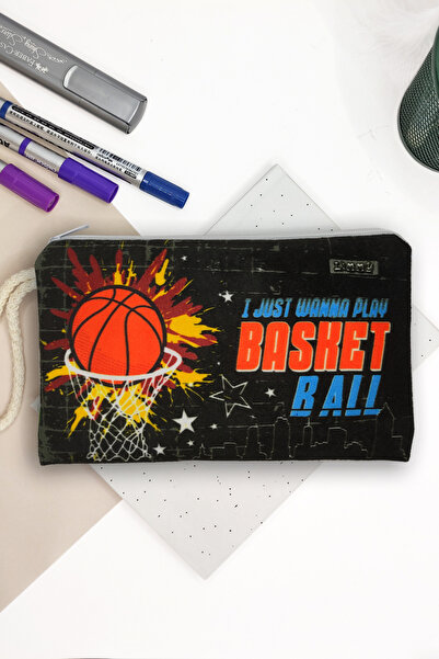 Limmy Trusa de creion cu model de baschet cu pânză lavabilă